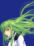  asano_akira blue_background c.c. code_geass green_hair long_hair solo 