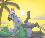  &lt;3 2018 all_fours amali_(zelda) anthro anthro_on_anthro big_breasts blush breasts breath_of_the_wild duo eyes_closed feathers female husband_and_wife kass_(zelda) lying male male/female missionary_position multicolored_feathers nintendo nipples non-mammal_breasts nude on_back open_mouth outside palm_tree penetration penis pussy_juice rito sammfeatblueheart sex spread_legs spreading the_legend_of_zelda tree two_tone_feathers vaginal vaginal_penetration video_games 