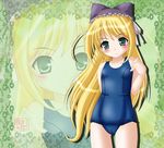  hat hat_with_ears neopure one-piece_swimsuit school_swimsuit solo swimsuit wreathlit_noel yoake_mae_yori_ruri_iro_na 