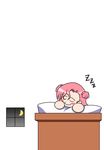  artist_request blush_stickers chibi code_geass euphemia_li_britannia pillow pink_hair sleeping smile solo window zzz 