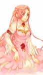  breasts cleavage code_geass dress euphemia_li_britannia long_hair medium_breasts pink_hair smile solo tenkuu_sphere 