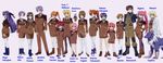  6+girls ahoge alto_krauetta artist_request black_legwear blonde_hair boots bow brown_hair caro_ru_lushe character_chart erio_mondial everyone fate_testarossa gauntlets ginga_nakajima glasses griffith_lowran hair_ornament labcoat lucino_liilie lyrical_nanoha mahou_shoujo_lyrical_nanoha_strikers military military_uniform minigirl multiple_boys multiple_girls orange_hair pantyhose pencil_skirt pink_bow pink_hair ponytail purple_hair red_hair reinforce_zwei shamal shario_finieno short_hair siblings side_ponytail signum sisters skirt subaru_nakajima takamachi_nanoha teana_lanster thighhighs tsab_ground_military_uniform twintails uniform vice_granscenic vita white_legwear wolf x_hair_ornament yagami_hayate zafira 