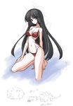  barefoot bikini haoto_luna original sketch solo swimsuit 