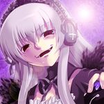  headphones lens_flare mouse_(computer) rozen_maiden solo suigintou tilm 