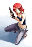  adachi_yousuke camisole gun gunslinger_girl handgun holding holding_gun holding_weapon petrushka pistol solo weapon 