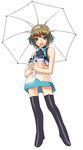  :d aqua_hair asaki_takayuki ass_visible_through_thighs bangs bare_arms bare_shoulders black_footwear blush boots breasts copyright_request dress eyebrows_visible_through_hair floating from_below full_body hairband highlights holding holding_umbrella looking_at_viewer multicolored_hair open_mouth plantar_flexion race_queen see-through short_dress simple_background sleeveless sleeveless_dress small_breasts smile solo streaked_hair thigh_boots thighhighs umbrella underboob white_background zettai_ryouiki 