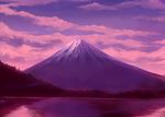  lake mountain nature no_humans original scenery sky tasaka_shinnosuke twilight 