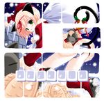  animal_ears cat_ears christmas food original panties santa_costume solo tail taiyaki underwear wagashi yuki_usagi 