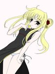  blonde_hair fate_testarossa frapowa long_hair lyrical_nanoha mahou_shoujo_lyrical_nanoha panties side-tie_panties solo twintails underwear white_panties 