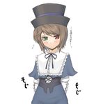  brown_hair hat heterochromia jingai_modoki rozen_maiden short_hair solo souseiseki 