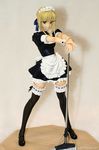  artoria_pendragon_(all) fate/stay_night fate_(series) figure hands_on_hilt maid mop photo saber solo thighhighs zettai_ryouiki 