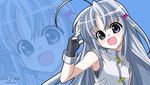  artist_request hair_ornament handheld_game_console lowres lyrical_nanoha magical_girl mahou_shoujo_lyrical_nanoha_strikers playstation_portable reinforce_zwei solo x_hair_ornament 