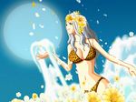  bikini cleavage fairy_tail mirajane swimsuits 