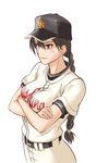  baseball breasts g-tetsu highres medium_breasts momoe_maria ookiku_furikabutte solo uniform 