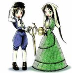  cosplay crossover heterochromia hiiragi_kagami hiiragi_tsukasa lowres lucky_star multiple_girls pantyhose rozen_maiden siblings sisters souseiseki souseiseki_(cosplay) suiseiseki suiseiseki_(cosplay) twins 