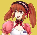  asahina_mikuru brown_hair koaki lowres maid_headdress ribbon solo suzumiya_haruhi_no_yuuutsu twintails 