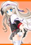  blue_eyes cape hat little_busters! long_hair noumi_kudryavka panties pantyshot solo thighhighs tomusooya underwear 