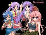  afrostar blood blood_on_face breasts cosplay covered_nipples dog_tags glasses half_updo hatchet higurashi_no_naku_koro_ni hiiragi_kagami hiiragi_tsukasa izumi_konata lucky_star medium_breasts multiple_girls nose_hatchet ryuuguu_rena ryuuguu_rena_(cosplay) siblings sisters sonozaki_mion sonozaki_mion_(cosplay) sonozaki_shion sonozaki_shion_(cosplay) takara_miyuki thorns tomitake_jirou tomitake_jirou_(cosplay) torn_clothes twins 