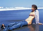  beach bikini denim jeans pants photo solo swimsuit 