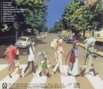  abbey_road album_cover artist_request car cover cover_page crossover crosswalk ground_vehicle hair_slicked_back hakubi_washuu jpeg_artifacts kuramitsu_mihoshi makibi_kiyone masaki_aeka_jurai masaki_sasami_jurai motor_vehicle multiple_girls official_art pantyhose parody ponytail road ryouko_(tenchi_muyou!) shorts spiked_hair street tenchi_muyou! tenchi_muyou!_uchuu_hen the_beatles tree twintails vanishing_point volkswagen volkswagen_beetle 