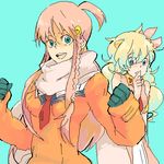  artist_request company_connection crossover gainax lowres multiple_girls nia_teppelin nono_(top_wo_nerae_2!) seiyuu_connection tengen_toppa_gurren_lagann top_wo_nerae_2! 