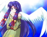  air angel_wings kannabi_no_mikoto lowres solo wings yn1982 