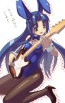  animal_ears asakura_ryouko bunny_ears bunny_girl bunnysuit guitar instrument oryou pantyhose solo suzumiya_haruhi_no_yuuutsu 