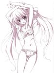  bra fate_testarossa lingerie long_hair lyrical_nanoha mahou_shoujo_lyrical_nanoha panties solo tsurusaki_takahiro twintails underwear underwear_only very_long_hair 