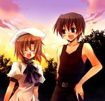  1girl bangs couple hetero higurashi_no_naku_koro_ni maebara_keiichi ryuuguu_rena suzushiro_kurumi 