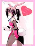  bangs bunny_girl copyright_request kannon_ouji pantyhose solo 