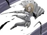  armor blonde_hair claymore claymore_(sword) face miria_(claymore) solo sword tea_(nakenashi) weapon 