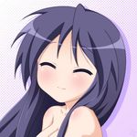  hiiragi_miki long_hair lucky_star nude rodori_gesu solo upper_body 