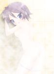  against_wall hiiragi_inori lucky_star panties panty_pull rodori_gesu showering solo topless underwear 