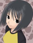  artist_request black_hair bob_cut brown_eyes foreshortening nakahara_misaki nhk_ni_youkoso! raglan_sleeves short_hair solo 