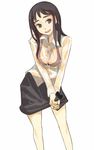  black_eyes black_hair bra lingerie original ryman school_uniform see-through shirt skirt solo underwear wet wet_clothes wet_shirt 