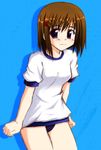  artist_request blush buruma gym_uniform hair_ornament lyrical_nanoha mahou_shoujo_lyrical_nanoha mahou_shoujo_lyrical_nanoha_a's solo x_hair_ornament yagami_hayate 