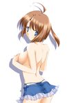  brown_hair miniskirt original panties sakuragi_hiroyuki skirt solo topless underwear 