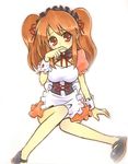  alternate_costume apron asahina_mikuru breasts enmaided kamoi_hayato large_breasts looking_at_viewer maid mary_janes puffy_short_sleeves puffy_sleeves shoes short_sleeves simple_background sitting solo suzumiya_haruhi_no_yuuutsu white_background 