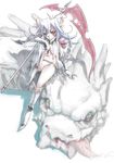  demon_girl dragon highres horns original scythe solo tomomimi_shimon 