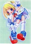  blush bow copyright_request gloves highres pop solo thighhighs 