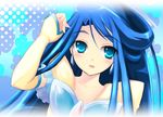  aqua_background blue cure_aqua magical_girl minazuki_karen precure shima-shuu solo yes!_precure_5 