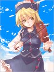  blonde_hair hat instrument inuinui lunasa_prismriver solo touhou violin 