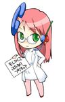  artist_request futari_wa_precure glasses google google-tan holding holding_sign labcoat os-tan pantyhose precure pun sign solo translated 