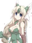  blonde_hair breasts huge_breasts long_hair low-tied_long_hair ribbon riesz seiken_densetsu seiken_densetsu_3 solo tokyo_(great_akuta) 