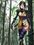  face forest gauntlets nature ninja solo soulcalibur taki_(soulcalibur) tea_(nakenashi) wakizashi weapon 