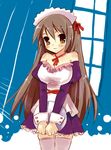  copyright_request shige solo thighhighs waitress zettai_ryouiki 