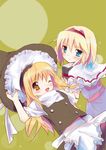  alice_margatroid blonde_hair book hat kirisame_marisa multiple_girls shige touhou witch_hat 