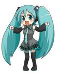  animated animated_gif aqua_hair chibi dancing hatsune_miku long_hair mayu_(airmods) pani_poni_dash! parody solo thighhighs twintails very_long_hair vocaloid 