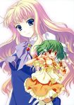  dress macross macross_frontier nanao_naru ranka_lee sheryl_nome thigh-highs 