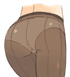  ass ass_focus back-seamed_legwear brown_legwear close-up mota original panties panties_under_pantyhose pantyhose seamed_legwear simple_background solo thighs trefoil underwear white_background 